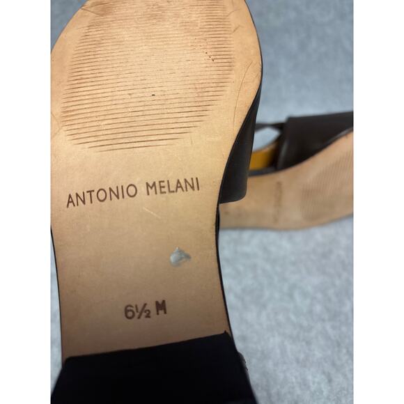 Antonio Melani Women's Size 6.5M Brown Leather Cap Toe Mary Jane Loafer Shoes - Picture 9 of 9